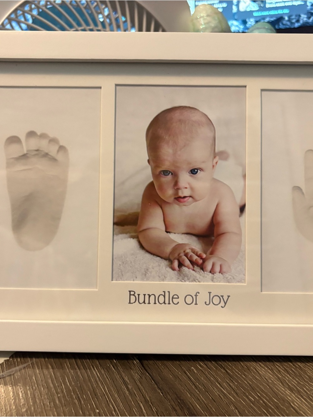 Bundle of Joy Multi-Opening hand and foot Photo Frame in White